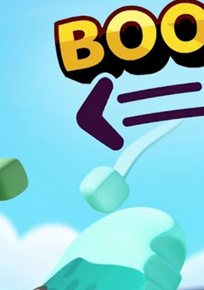 Avokado som har en boomerang ved siden af logoet af "Boomerang fu"