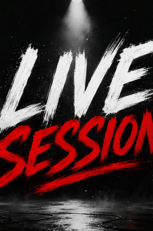 et skilt hvor der står livesession